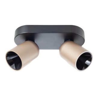   KOBE LED spotlámpa, kettes, matt fekete-silver coffee, 3000K