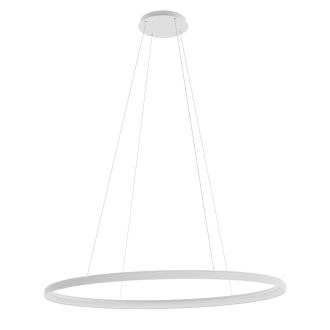 NOBU LED függőlámpa, matt fehér, 120x75 cm