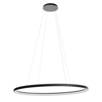 NOBU LED függőlámpa, matt fekete, 120x75 cm