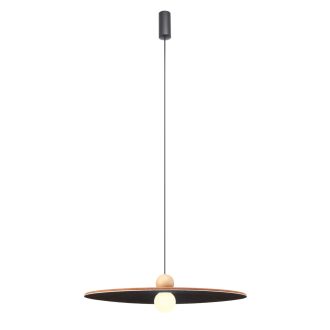 NUWA LED függőlámpa, kávé/sötétszürke