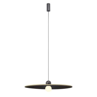 NUWA LED függőlámpa, kávé/sötétszürke