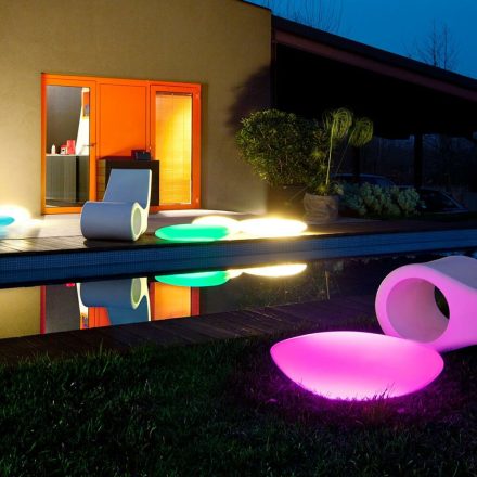 Stone kültéri LED dekorációs lámpa, fehér 10273