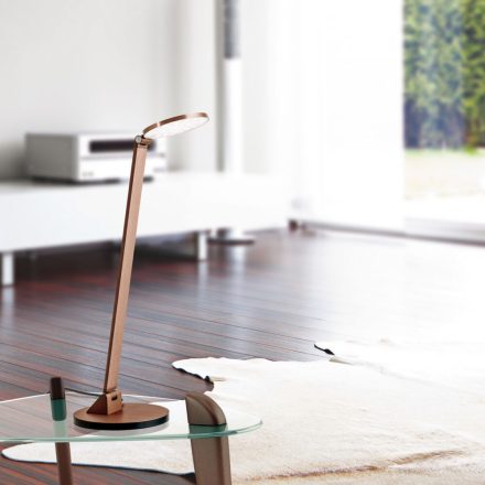 WORK modern LED asztali fali lámpa bronz színben