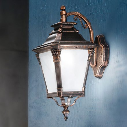 AIKO klasszikus kültéri fali lámpa, patina