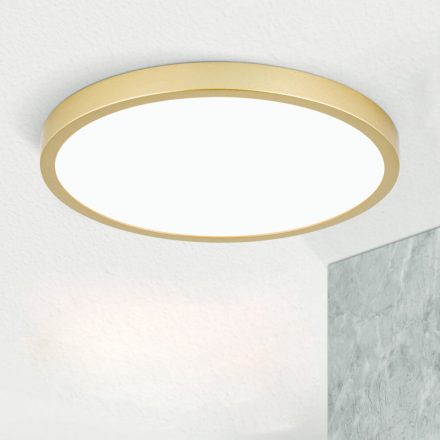 LERO modern LED mennyezeti lámpa, matt arany, kerek