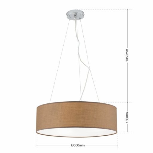 UFO modern, függő lámpa, barna