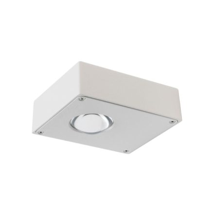 LENS  kültéri LED  fali lámpa matt fehér IP54 6W/2900-3100K