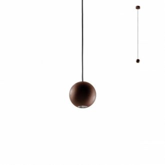 GLOBULO Modern LED függőlámpa barna/átlátszó, 150cm