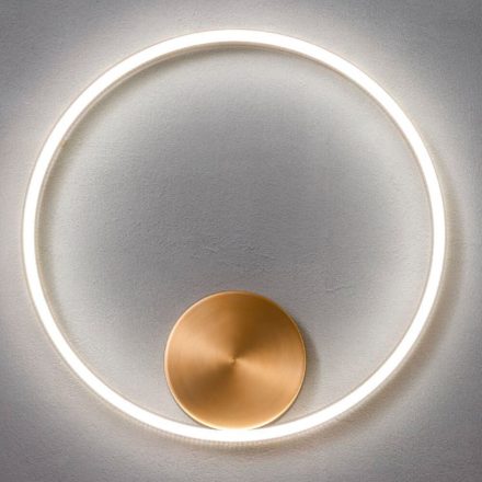 ANILLOS minimál LED fali lámpa bronz/opál, 40cm, direkt fény