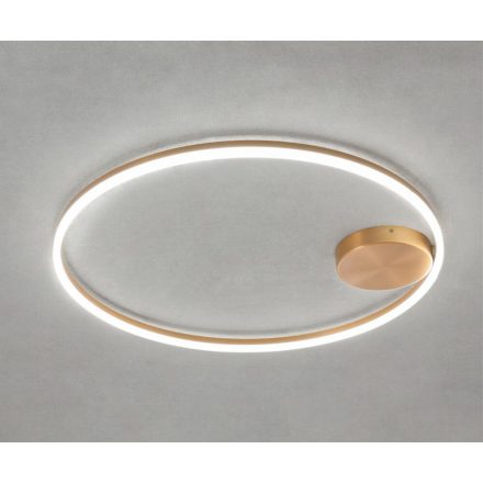 ANILLOS minimál LED fali lámpa bronz/opál, 80cm,direkt fény