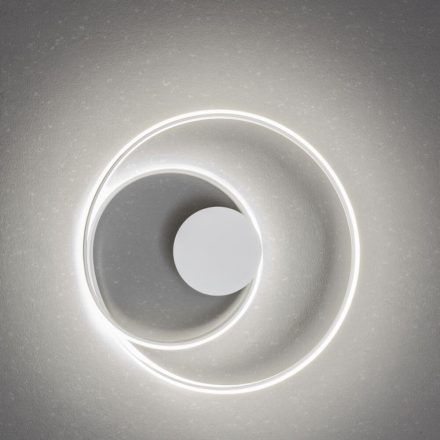 GUSANO Modern LED fali lámpa matt fehér/opál, 40cm