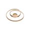 GUSANO Modern LED mennyezeti lámpa bronz/opál, 25cm