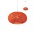 FILOS modern függőlámpa matt króm  narancs ernyővel/búrával, 1Xmax. 42W