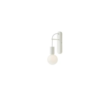 MIKADO modern fali lámpa matt fehér   ernyővel/búrával, 1Xmax. 42W
