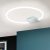 KARLSSON modern LED mennyezeti lámpa, króm, 60 cm