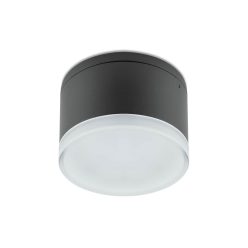AKRON  kültéri LED mennyezeti lámpa, kerek, szürke