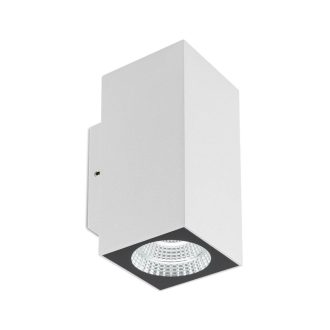   QUAD  kültéri LED fali lámpa matt fehér/matt fekete, 660 lm