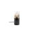 IWI asztali lámpa, matt fekete, füst szín, 10cm