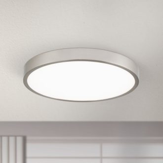 BULLY modern LED mennyezeti lámpa, 24 cm, matt króm