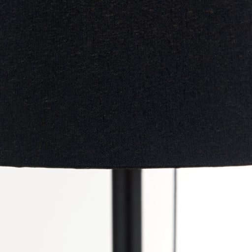 LUDWIG modern,éjjeli asztali lámpa, fekete, USB töltővel