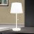 LUDWIG modern,éjjeli asztali lámpa, USB töltővel, fehér