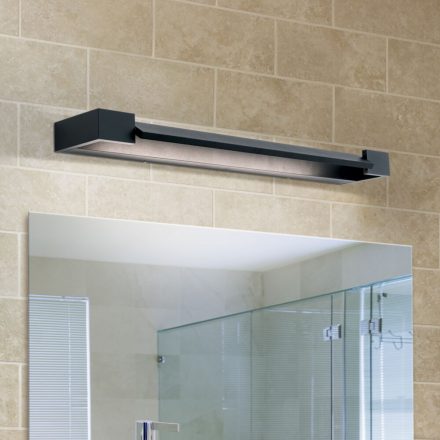 MARILYN LED fürdőszobai tükörvilágítás, matt fekete, 60 cm