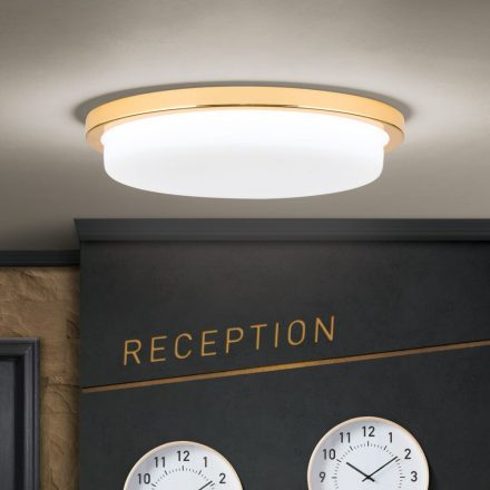 LEROX modern LED mennyezeti lámpa, 30 cm, arany