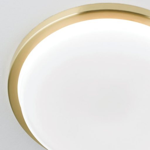 LEROX modern LED mennyezeti lámpa, 30 cm, matt réz