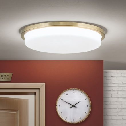 LEROX modern LED mennyezeti lámpa, 40 cm, patina