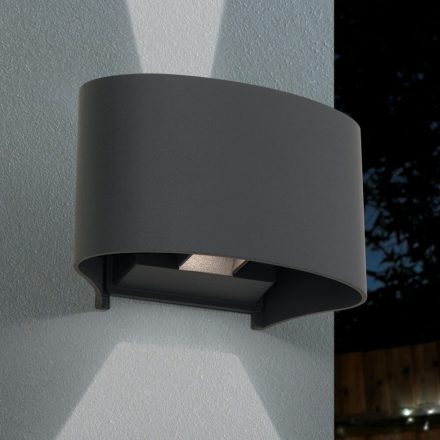 GRETA LED kültéri fali lámpa surló fénnyel, antracit