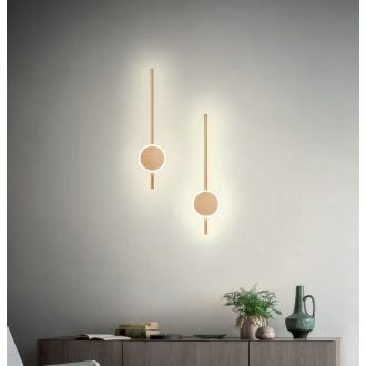 DIAZ modern LED fali lámpa, matt arany, kerek
