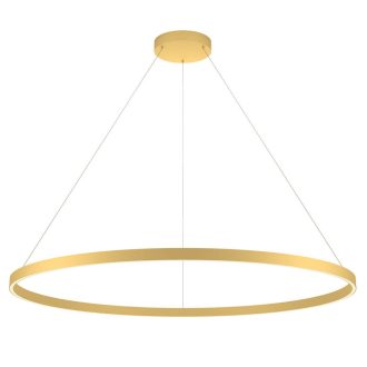 FEBE modern LED függőlámpa, arany, 120cm átmérő
