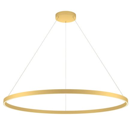 FEBE modern LED függőlámpa, arany, 120cm átmérő