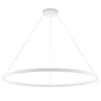 FEBE modern LED függőlámpa, matt fehér, 120cm átmérő