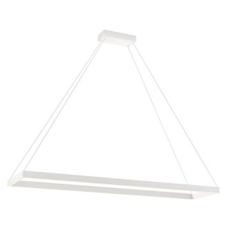 FEBE modern LED függőlámpa, fehér, 30x120 cm