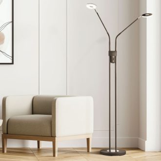   CCT LED Állólámpa, Dent , 2x LED 6W , homok fekete /, 40300