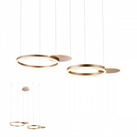 Modern LED csillár, SIGUA, bronz, 99W