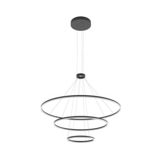 ORBIT LED csillár, fekete, opál, 40/80/120cm