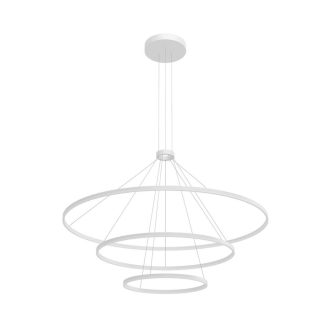 ORBIT LED csillár, matt fehér, 40/80/120 cm-TRIAC