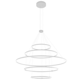 ORBIT LED csillár, ?60+?100+?150+?100+?60cm, fehér, TRIAC