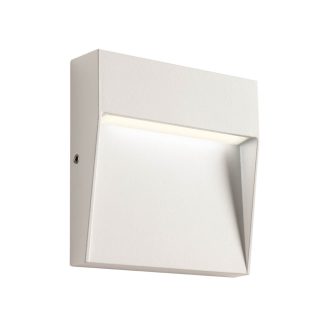   LED kültéri falilámpa, LANDER, szögletes, 10x10 cm, fehér