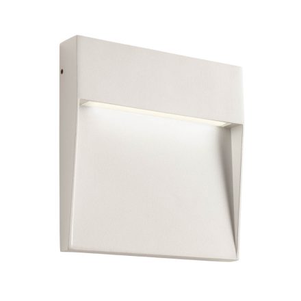 LED kültéri falilámpa, LANDER, matt fehér, 16x16 cm