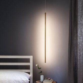 TABOO LED függőlámpa, matt réz, 60 cm