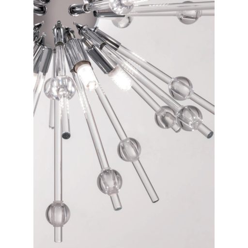 GENESI design csillár, króm, 50 cm