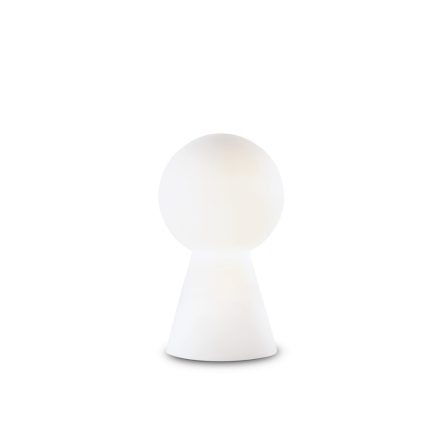 BIRILLO Modern asztali lámpa, opál, 1xE27