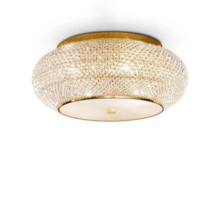 PASHA' kristály mennyezeti lámpa,modern,  tizes, arany