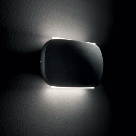 TEOLED  fali lámpa, modern, fekete, 30-es