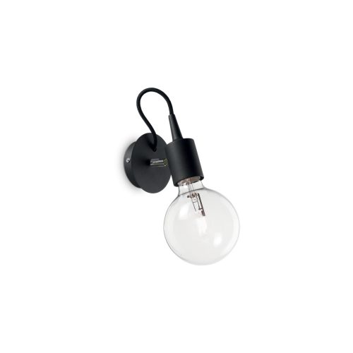 EDISON modern fali lámpa, 1-es, fekete