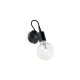 EDISON modern fali lámpa, 1-es, fekete