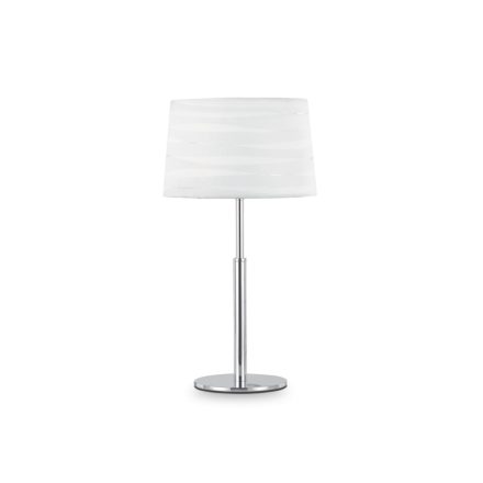 ISA Modern asztali lámpa, króm, fehér